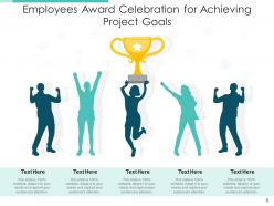 Employee award project goals outstanding performance team celebrating