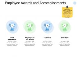 Employee awards and accomplishments performance ppt powerpoint presentation