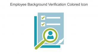 Employee Background Verification Colored Icon In Powerpoint Pptx Png And Editable Eps Format