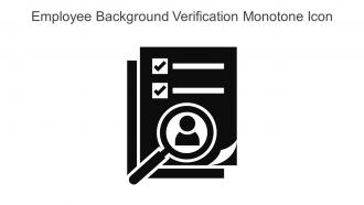 Employee Background Verification Monotone Icon In Powerpoint Pptx Png And Editable Eps Format