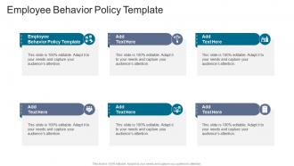 Employee Behavior Policy Template In Powerpoint And Google Slides Cpb
