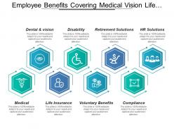 Employee benefits covering medical vision life insurance voluntary retirement solutions