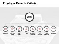 Employee benefits criteria achievement award ppt powerpoint presentation infographic