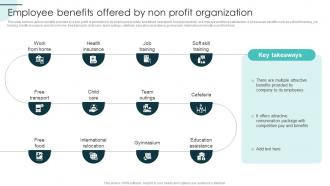 Employee Benefits Offered By Non Profit Organization Marketing Plan For Recruiting Personnel Strategy SS V