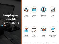 Employee benefits ppt infographic template graphics download