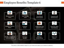 Employee benefits ppt infographic template graphics template