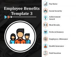 Employee benefits ppt infographic template slide portrait