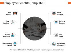 Employee benefits ppt visual aids infographic template