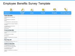 Employee benefits survey financial ppt powerpoint presentation example topics