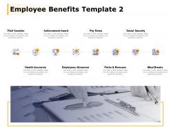 Employee benefits template achievement award social security ppt powerpoint presentation file information