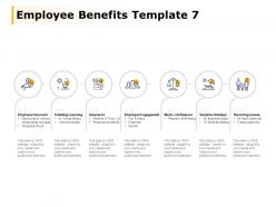 Employee benefits template employee engagement employee discount ppt powerpoint presentation file sample