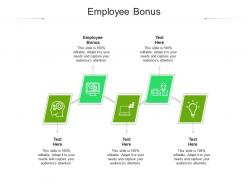 Employee bonus ppt powerpoint presentation templates cpb