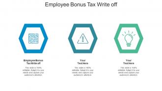 Employee bonus tax write off ppt powerpoint presentation portfolio templates cpb