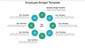 Employee budget template ppt powerpoint presentation icon professional cpb