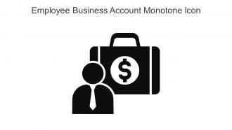 Employee Business Account Monotone Icon In Powerpoint Pptx Png And Editable Eps Format