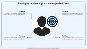 Employee Business Goals And Objectives Icon