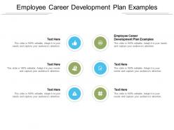 Employee career development plan examples ppt powerpoint presentation infographics elements cpb