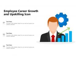 Employee career growth and upskilling icon