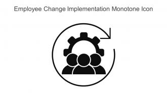 Employee Change Implementation Monotone Icon In Powerpoint Pptx Png And Editable Eps Format
