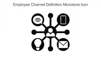 Employee Channel Definition Monotone Icon In Powerpoint Pptx Png And Editable Eps Format