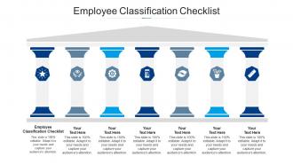 Employee classification checklist ppt powerpoint presentation model icons cpb
