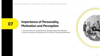 Employee Code Of Conduct At Workplace Powerpoint Presentation Slides Informative Researched
