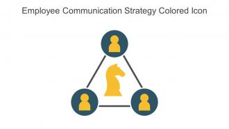 Employee Communication Strategy Colored Icon In Powerpoint Pptx Png And Editable Eps Format