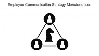 Employee Communication Strategy Monotone Icon In Powerpoint Pptx Png And Editable Eps Format