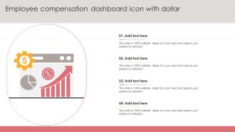 Employee Compensation Dashboard Icon With Dollar