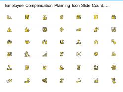 Employee compensation planning icon slide count growth ppt powerpoint presentation slide