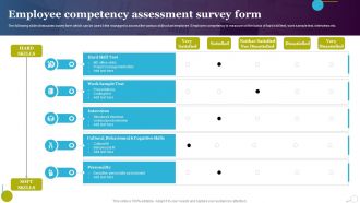 Employee Competency Assessment Survey Form