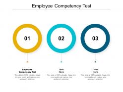 Employee competency test ppt powerpoint presentation infographic template objects cpb
