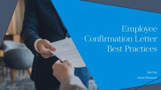 Employee Confirmation Letter Best Practices PPT Sample AT