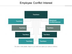 Employee conflict interest ppt powerpoint presentation icon outline cpb
