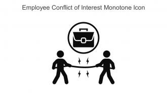 Employee Conflict Of Interest Monotone Icon In Powerpoint Pptx Png And Editable Eps Format