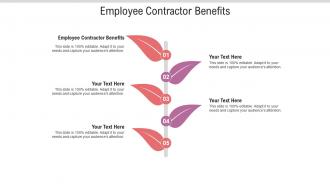 Employee contractor benefits ppt powerpoint presentation infographic template display cpb