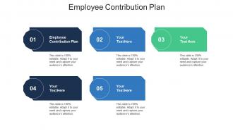 Employee contribution plan ppt powerpoint presentation ideas demonstration cpb