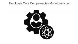 Employee Core Competencies Monotone Icon In Powerpoint Pptx Png And Editable Eps Format