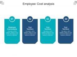 Employee cost analysis ppt powerpoint presentation pictures graphics template cpb