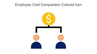 Employee Cost Comparison Colored Icon In Powerpoint Pptx Png And Editable Eps Format