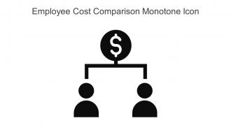 Employee Cost Comparison Monotone Icon In Powerpoint Pptx Png And Editable Eps Format