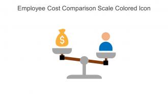 Employee Cost Comparison Scale Colored Icon In Powerpoint Pptx Png And Editable Eps Format