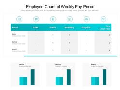 Employee count of weekly pay period