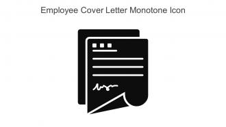 Employee Cover Letter Monotone Icon In Powerpoint Pptx Png And Editable Eps Format