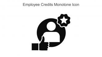 Employee Credits Monotone Icon In Powerpoint Pptx Png And Editable Eps Format