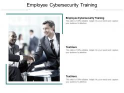 Employee cybersecurity training ppt powerpoint presentation model background image cpb