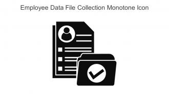 Employee Data File Collection Monotone Icon In Powerpoint Pptx Png And Editable Eps Format