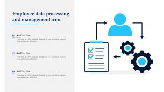 Employee Data Processing And Management Icon