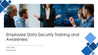 Employee Data Security Training And Awareness PPT Example AT