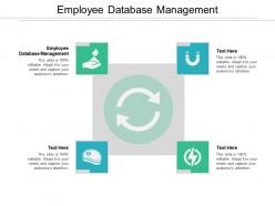 Employee database management ppt powerpoint presentation model slides cpb